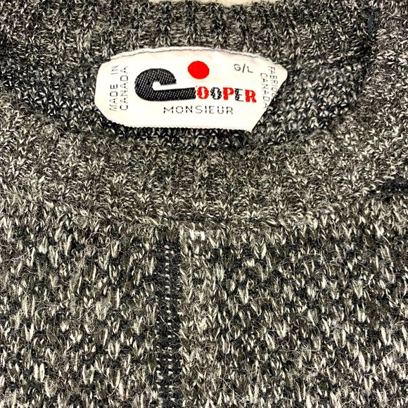 VTG ⭐️ COOPER MONSIER Men’s Knit Sweater- Large - Picture 3 of 3